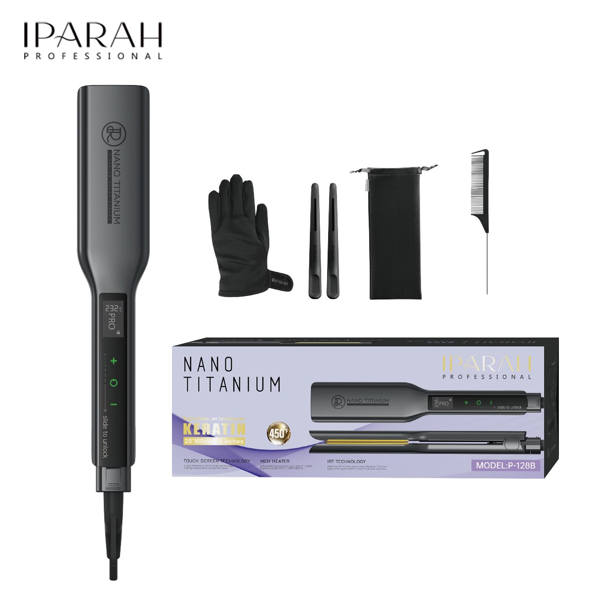 P-128 B Hair Straightener Buy Iparah Professional