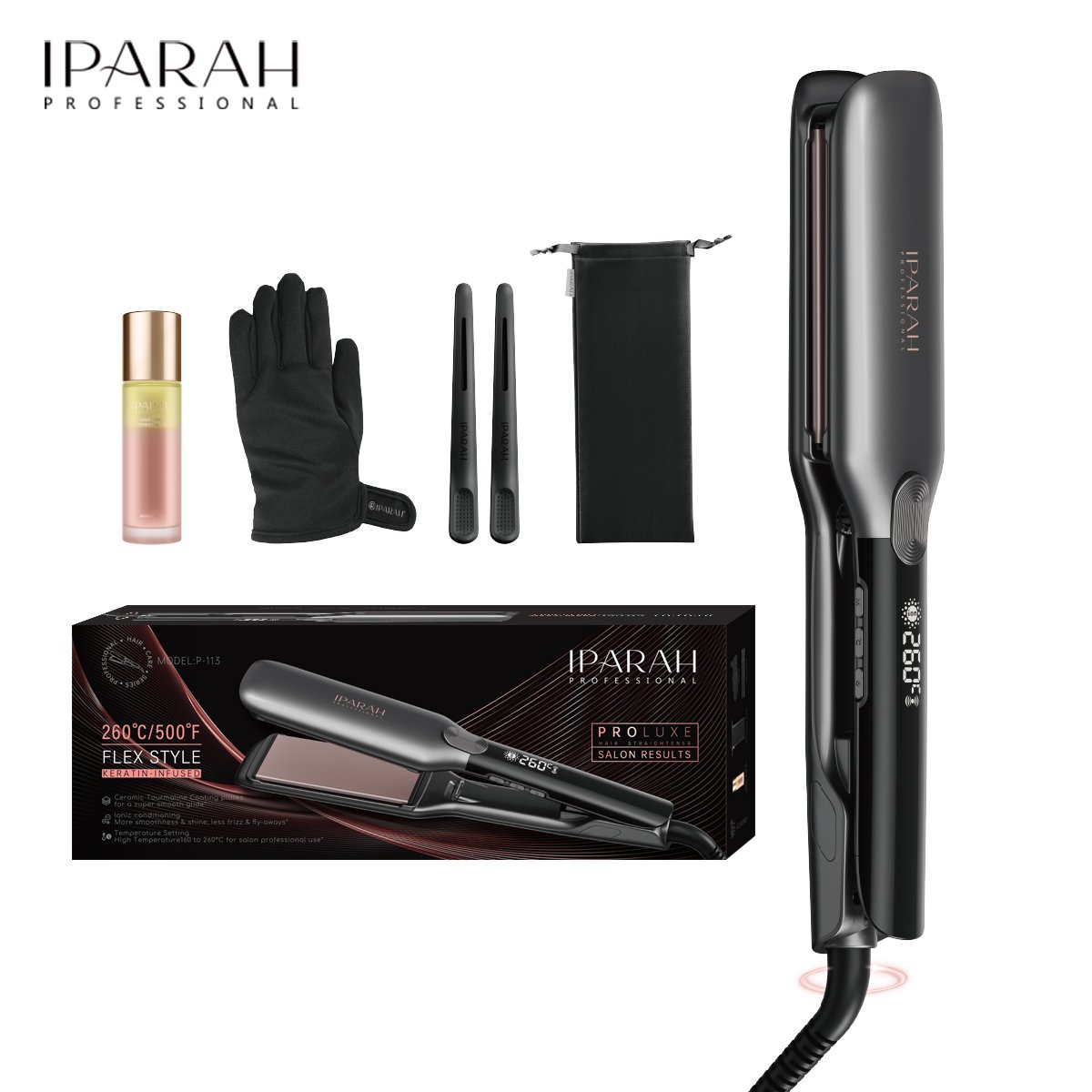 P-113 Hair Straightener Buy iparah professional