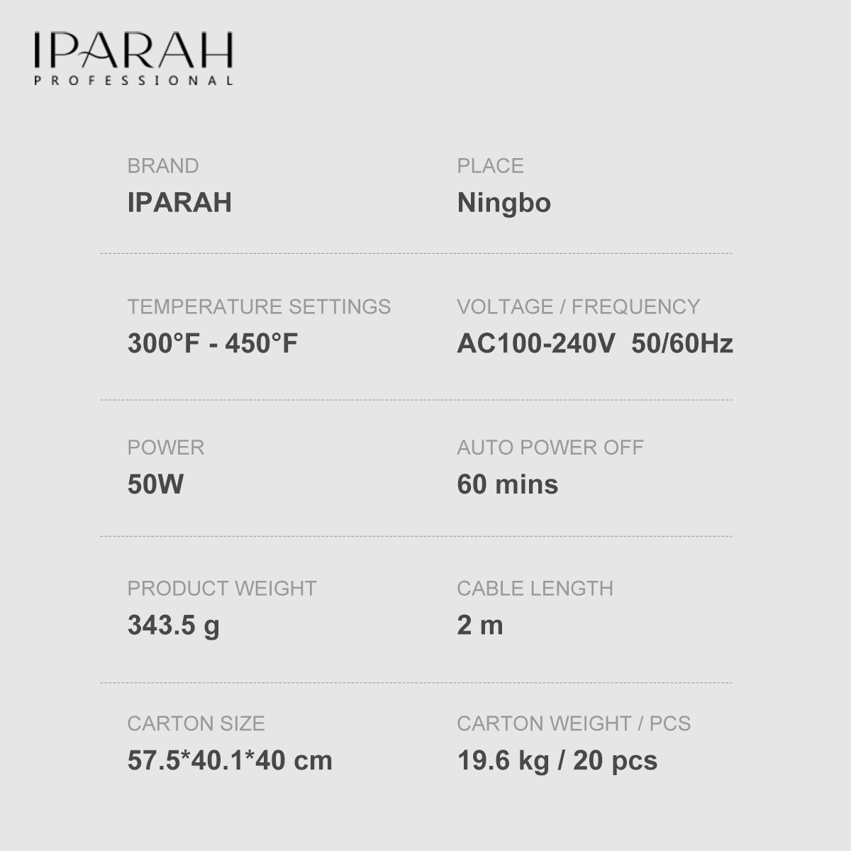 P-124 Hair Straightener Buy iparah professional 8