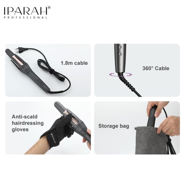 P-208 Hair Curling Iron buy iparah professional 5