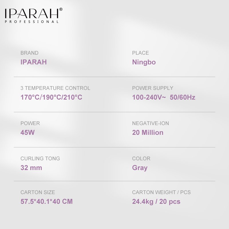 P-208 Hair Curling Iron buy iparah professional 6