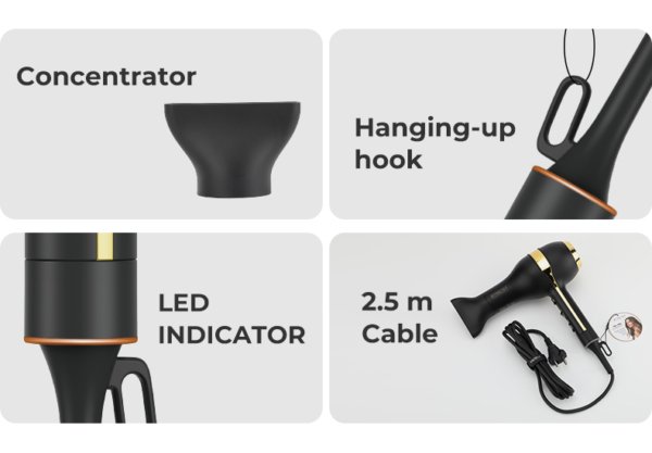 P-342 Hair Dryer & Hot Air Styler buy iparah professional 6