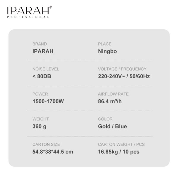 P-390 G & B Hair Dryer & Hot Air Styler 4